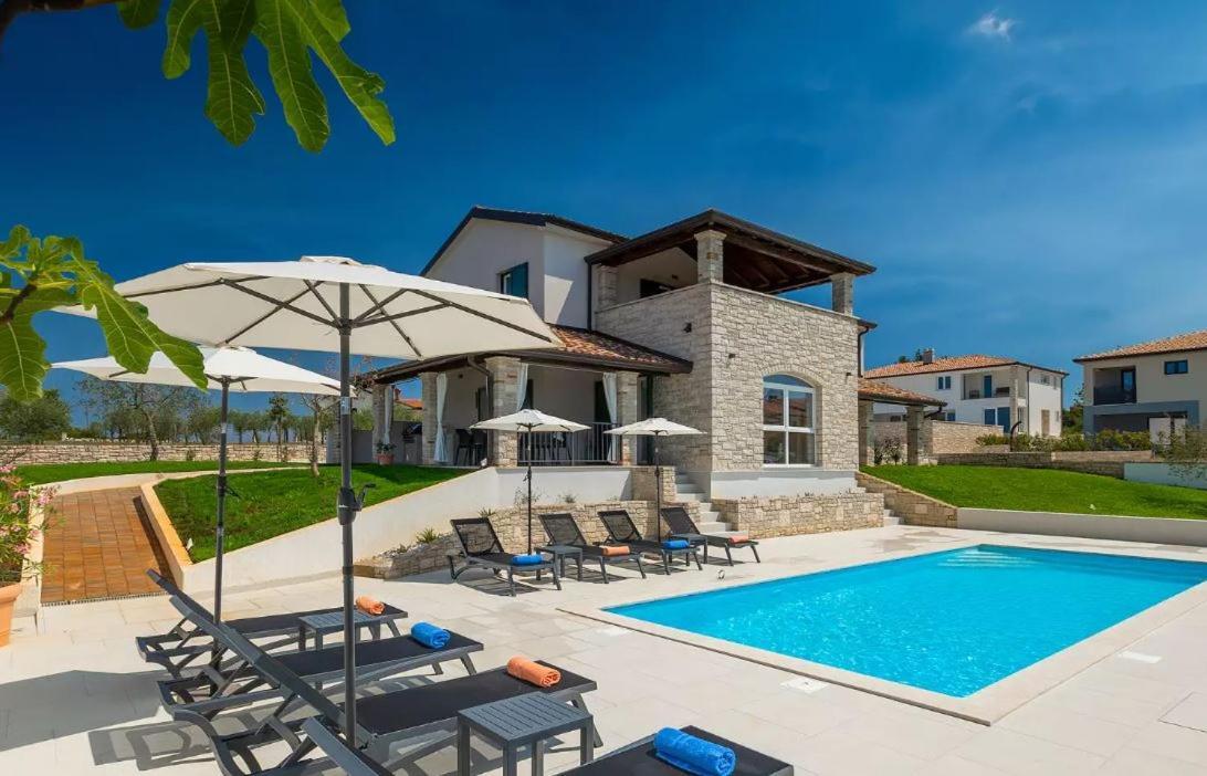 Villa Victoria Istra - Heated Pool Nova Vas  Luaran gambar